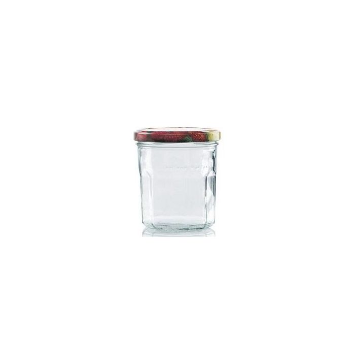 Jampot 324 ml - deksel fruitmotief Ø82 mm (6 stuks) 
