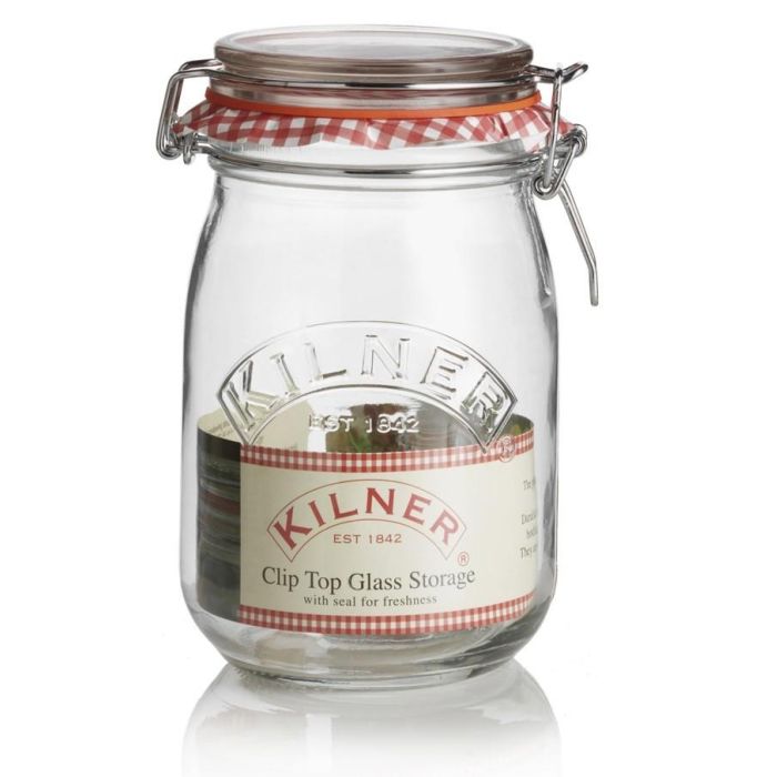 Kilner ronde beugelbokaal - 1 liter 
