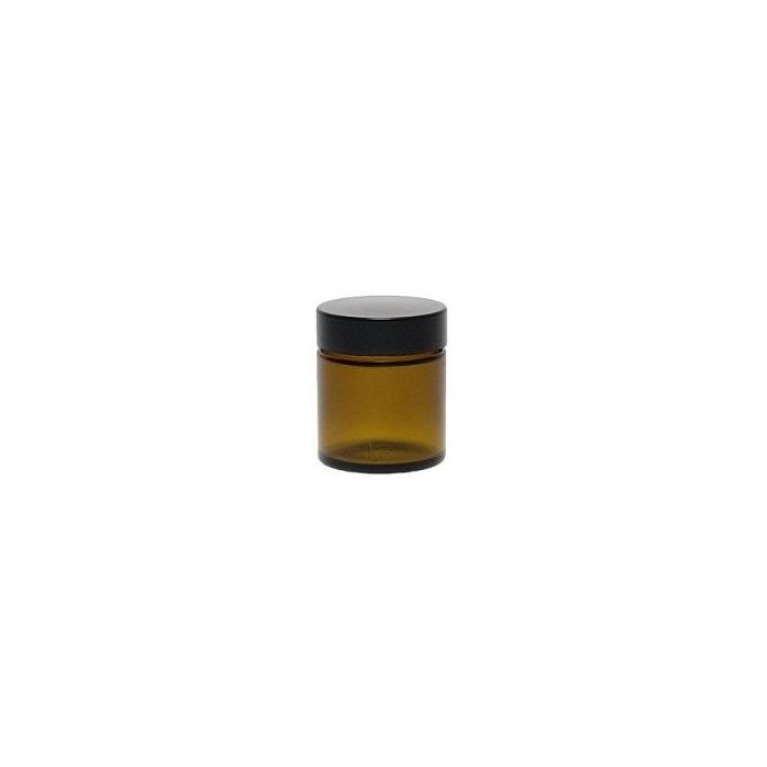 Kruidenpotje/zalfpotje 30 ml (bruin glas) 