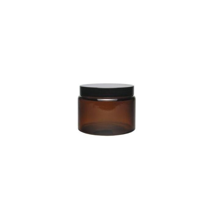 Kruidenpotje/zalfpotje 500 ml (bruin glas) 