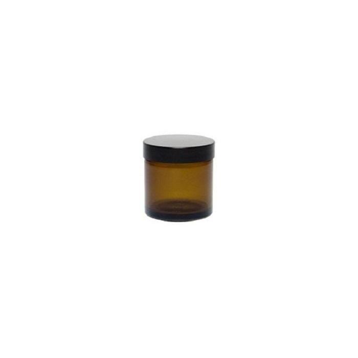 Kruidenpotje/zalfpotje 60 ml (bruin glas) 