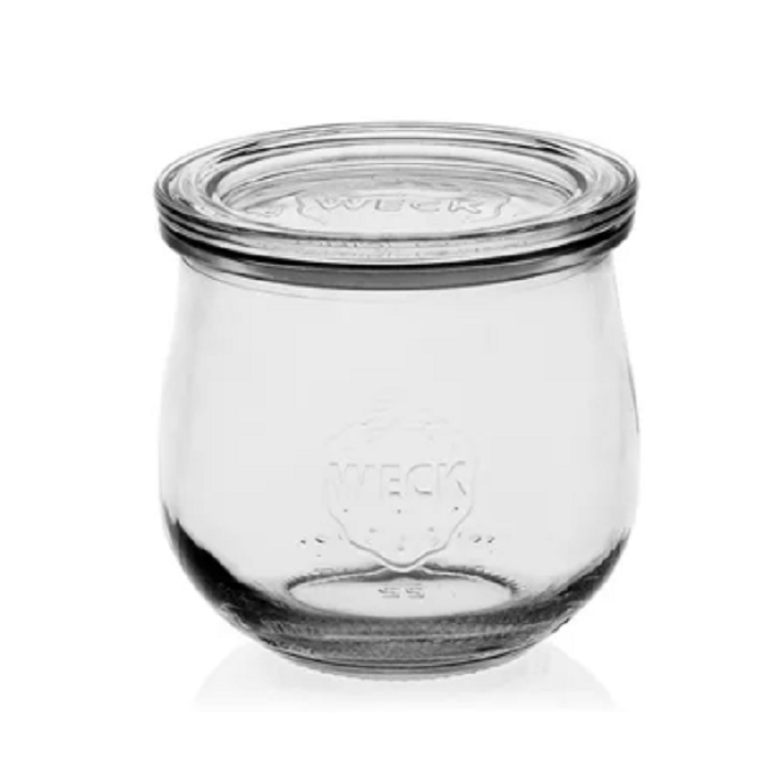 WECK Tulpglas 370 ml - Ø 80 mm - met glasdeksel 