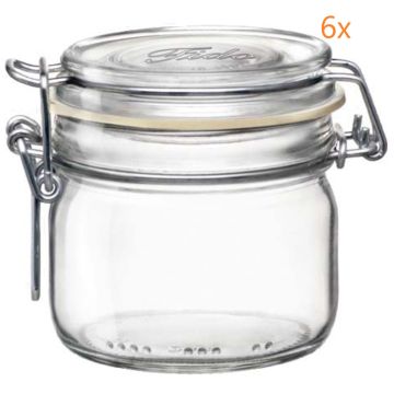 Fido vierkanten beugelbokaal 125 ml - Ø 70 mm (6 stuks) 