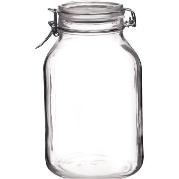 Fido beugelbokaal vierkant 1,5 liter - Ø 90 mm 