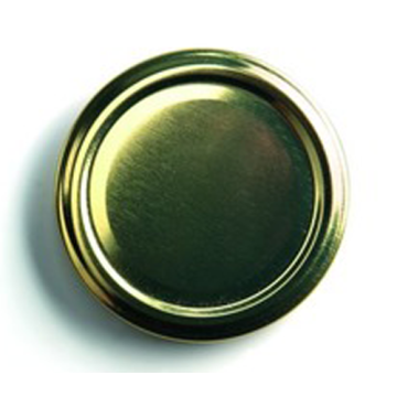 Jampotdeksel goud Ø 63 mm 