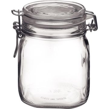 Fido vierkanten beugelbokaal 750 ml - Ø 90 mm 