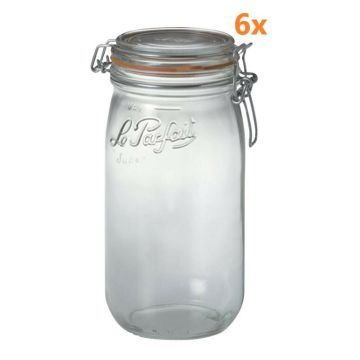Le Parfait weckpot 1,5 liter - Ø 85 mm (rond model - 6 stuks) 