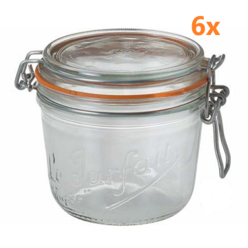 Le Parfait weckpot 500 ml - Ø 100 mm (6 stuks) 