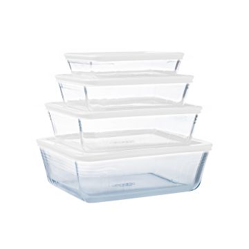Pyrex Cook & Freez set van 4 bewaarschalen 