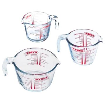 Pyrex maatbeker (set van 3) 