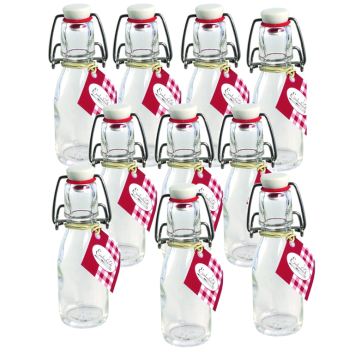 Einkochwelt - 12 flessen - 100 ml - rond - met beugelsluiting - per pallet - 160 dozen 