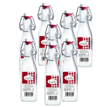 Einkochwelt - 12 flessen - 250 ml - vierkant - met beugelsluiting - per pallet - 84 dozen 