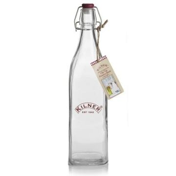 Kilner fles met kunststoffen beugelsluiting - 1 liter 