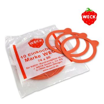WECK Inmaakringen Ø 80 mm - 74 x 86 mm (10 stuks) 