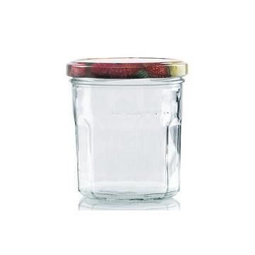 Jampot 324 ml - deksel fruitmotief Ø82 mm (6 stuks) 