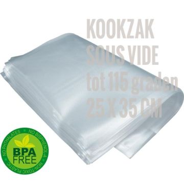 Kookzakken sous vide 25 x 35 cm - 50 stuks met microstructuur (115 graden) 