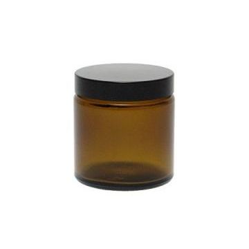 Kruidenpotje/zalfpotje 120 ml (bruin glas) 