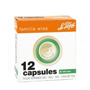 Le Parfait capsules - Familia Wiss Ø 100 mm (12 stuks) 