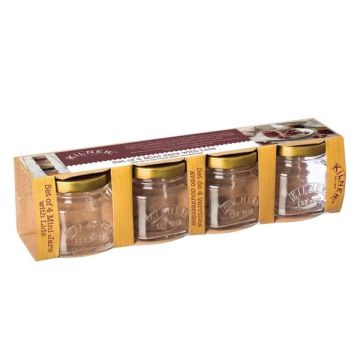 Kilner Jampotjes 55 ml - deksel goud (4 stuks) 