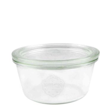 WECK Stortglas laag 290 ml - Ø 100 mm - met glasdeksel 