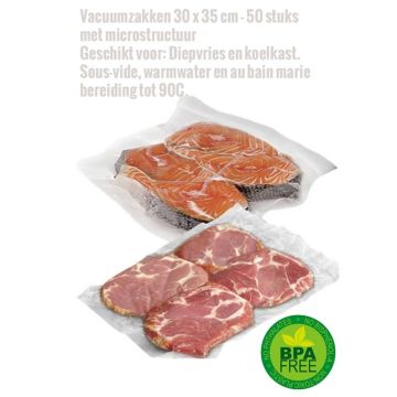 Vacuumzakken 30 x 35 cm - 50 stuks met microstructuur 