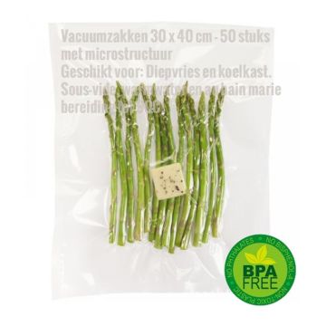 Vacuumzakken 30 x 40 cm - 50 stuks met microstructuur 