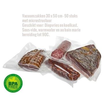 Vacuumzakken 30 x 50 cm - 50 stuks met microstructuur 